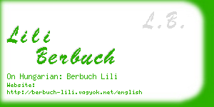 lili berbuch business card